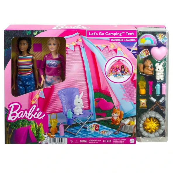 PARAPLY HGC18 Barbie Malibu ve Brooklyn Kampta Oyun Seti Kız Erkek Çocuk Oyuncak Eğitici Oyuncaklar ürün görseli 1