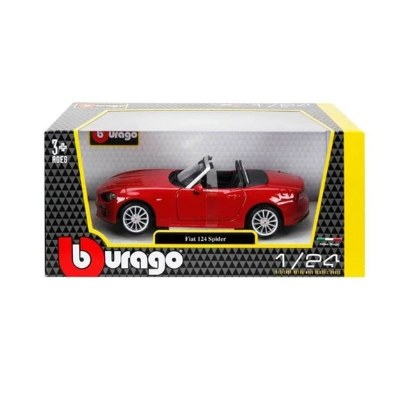 PARAPLY 21083 Burago 1:24 Fiat 124 Spider Model Araba Kız Erkek Çocuk Oyuncak Eğitici Oyuncaklar ürün görseli 1