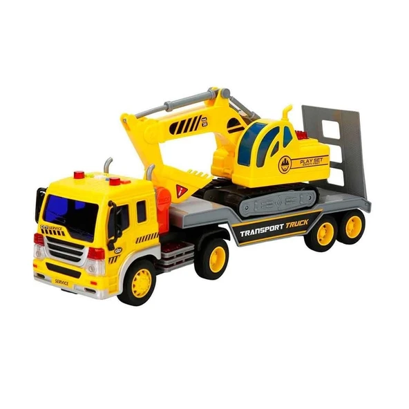 PARAPLY 1:20 Sesli ve Işıklı Transporter Taşıyıcı Tır Kız Erkek Çocuk Oyuncak Eğitici Oyuncaklar ürün görseli 1