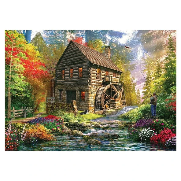 PARAPLY KS Mill Cottage 2000 Parça Puzzle Kız Erkek Çocuk Oyuncak Eğitici Oyuncaklar ürün görseli 1