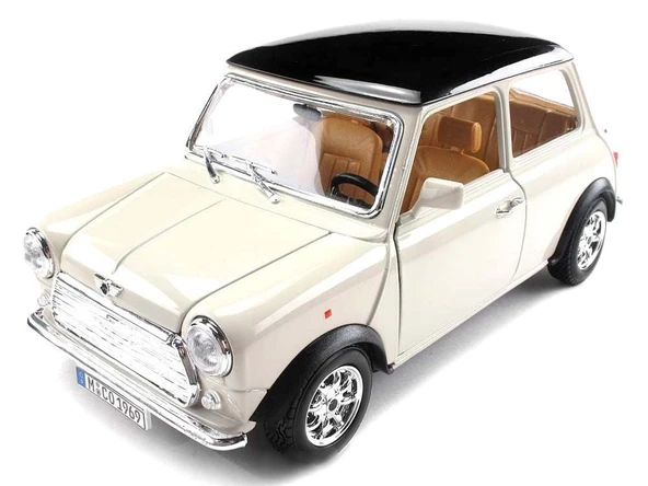 PARAPLY Bburago 1:18 Mini Cooper 1969 Model Araba Kız Erkek Çocuk Oyuncak Eğitici Oyuncaklar ürün görseli 1