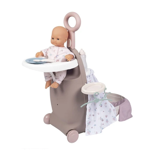 PARAPLY 7600220374 Baby Nurse Çocuk Odası Valizi 3 IN 1 -Smoby Kız Erkek Çocuk Oyuncak Eğitici Oyuncaklar ürün görseli 1