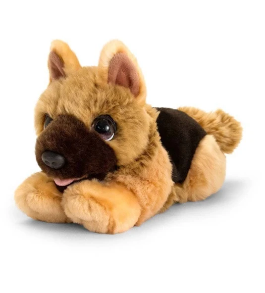 PARAPLY Peluş Köpek Alsatian 25cm Kız Erkek Çocuk Oyuncak Eğitici Oyuncaklar ürün görseli 1