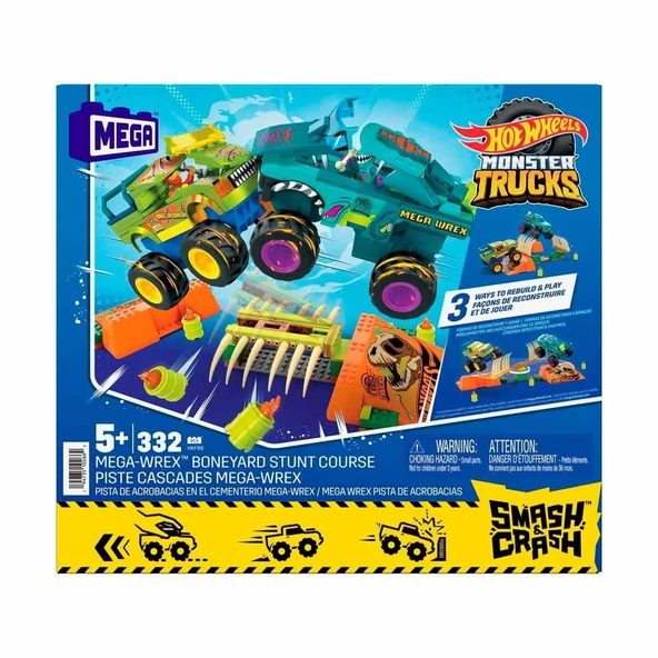 PARAPLY HKF89 MEGA Hot Wheels® Mega-Wrex™ Dinozor Kemikli Aksiyon Sahası Kız Erkek Çocuk Oyuncak Eğitici Oyu ürün görseli 1