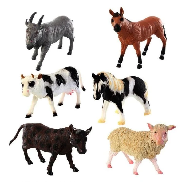 PARAPLY Soft Çiftlik Hayvanları Kız Erkek Çocuk Oyuncak Eğitici Oyuncaklar ürün görseli 1