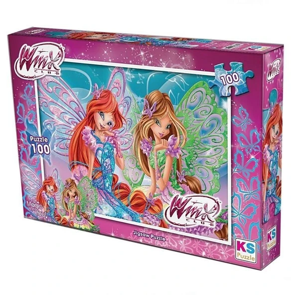 PARAPLY 100 Parça Winx Yapboz Kız Erkek Çocuk Oyuncak Eğitici Oyuncaklar ürün görseli 1
