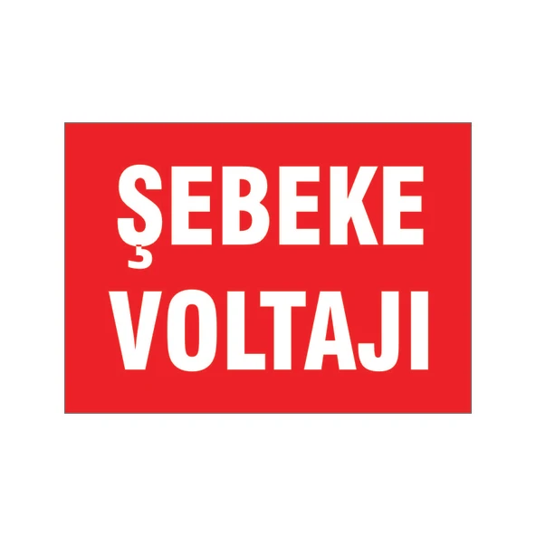 şebeke voltajı, isg uyarı levhası ürün görseli 1