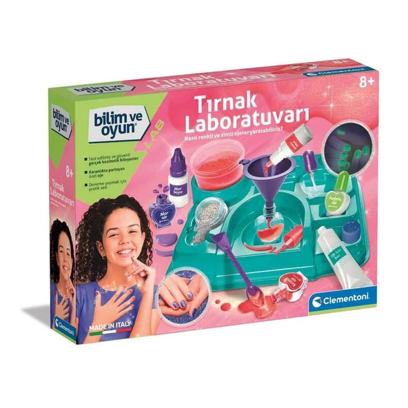 PARAPLY 64471 Bilim ve Oyun - Tırnak Laboratuvarı +8 yaş Kız Erkek Çocuk Oyuncak Eğitici Oyuncaklar ürün görseli 1