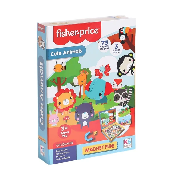 PARAPLY FP 13408 Fisher Price Baby Puzzle Cute Animals -KS Puzzle Kız Erkek Çocuk Oyuncak Eğitici Oyuncaklar ürün görseli 1