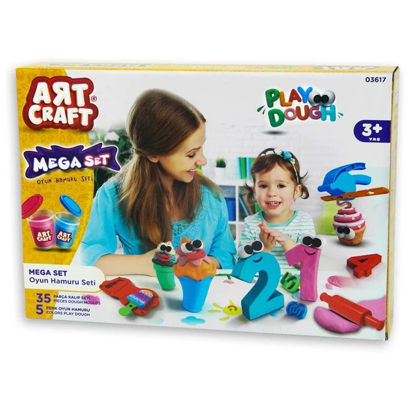 PARAPLY Dede Art Craft Mega Oyun Hamuru Seti Kız Erkek Çocuk Oyuncak Eğitici Oyuncaklar ürün görseli 1
