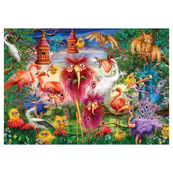 PARAPLY KS Ugly Birds 1000 Parça Puzzle Kız Erkek Çocuk Oyuncak Eğitici Oyuncaklar ürün görseli 1