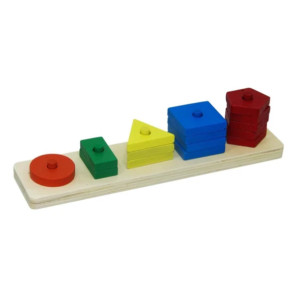 PARAPLY Kutulu Ahşap Geometrik Şekiller Kız Erkek Çocuk Oyuncak Eğitici Oyuncaklar ürün görseli 1