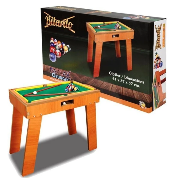 PARAPLY Ahşap Bilardo Oyunu Kız Erkek Çocuk Oyuncak Eğitici Oyuncaklar ürün görseli 1