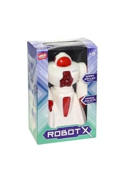 PARAPLY Türkçe Sesli Pilli Robot X Oyuncak Kız Erkek Çocuk Oyuncak Eğitici Oyuncaklar ürün görseli 1