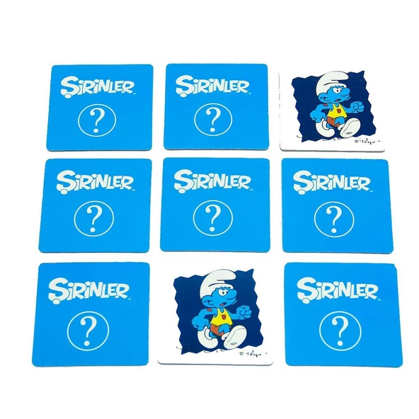 PARAPLY Şirinler Hafıza Oyunu Kız Erkek Çocuk Oyuncak Eğitici Oyuncaklar ürün görseli 1