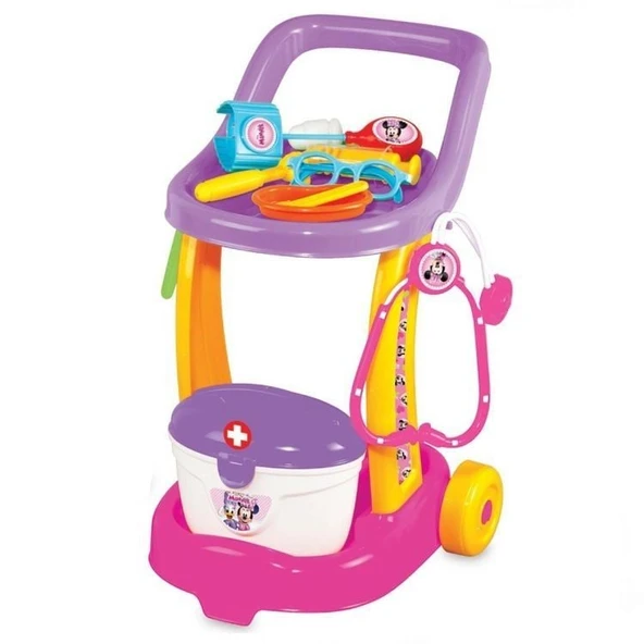 PARAPLY Dede Minnie Mouse Doktor Servis Arabası Kız Erkek Çocuk Oyuncak Eğitici Oyuncaklar ürün görseli 1