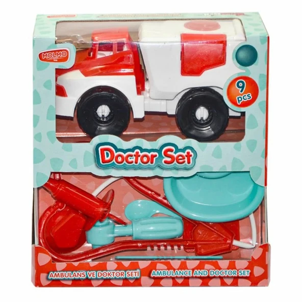 PARAPLY Ambulanslı Doktor Oyun Seti ML492 Kız Erkek Çocuk Oyuncak Eğitici Oyuncaklar ürün görseli 1