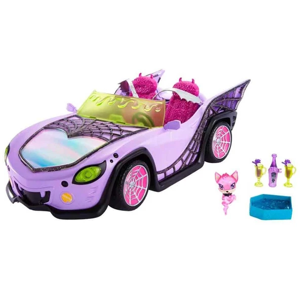 PARAPLY Monster High Ghoul Mobile Gösterişli Araba HHK63 Kız Erkek Çocuk Oyuncak Eğitici Oyuncaklar ürün görseli 1