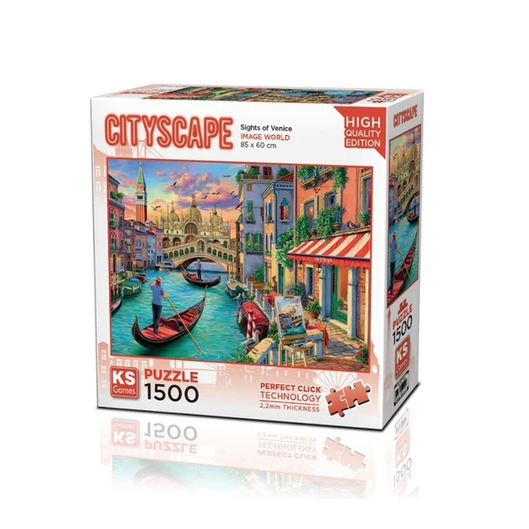 PARAPLY 22029 Sights Of Venice 1500 Parça Puzzle Kız Erkek Çocuk Oyuncak Eğitici Oyuncaklar ürün görseli 1