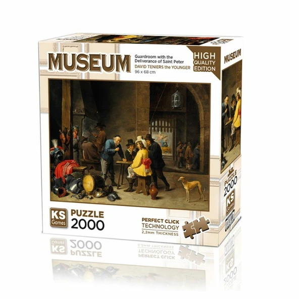 PARAPLY 22518 Guardroom With The Deliverance Of Saint Peter 2000 Parça Puzzle Kız Erkek Çocuk Oyuncak Eğitic ürün görseli 1