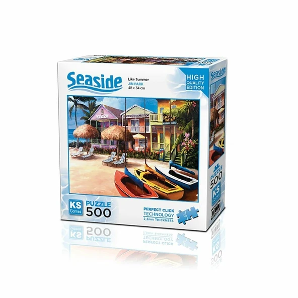 PARAPLY 20044 Welcome to Beach Like Summer 500 Parça Puzzle -KSPuzzle Kız Erkek Çocuk Oyuncak Eğitici Oyunca ürün görseli 1