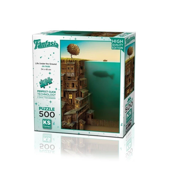 PARAPLY 20045 Yer Altında Yaşam 500 Parça Puzzle -KS Puzzle Kız Erkek Çocuk Oyuncak Eğitici Oyuncaklar ürün görseli 1