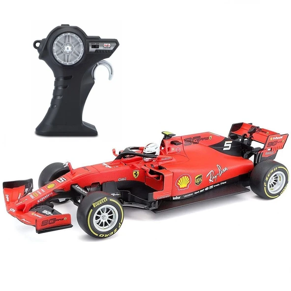 PARAPLY 1:24 Premium Kumandalı 2019 F1 Ferrari Sf90 Sebastian Vettel Kız Erkek Çocuk Oyuncak Eğitici Oyuncak ürün görseli 1