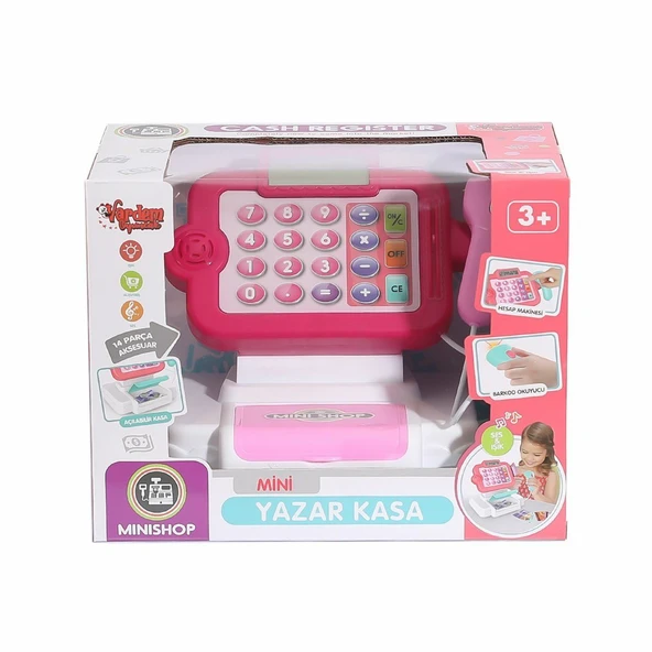 PARAPLY HUA-66102 Sesli ve Işıklı Dokunmatik Yazarkasa -Vardem Kız Erkek Çocuk Oyuncak Eğitici Oyuncaklar ürün görseli 1