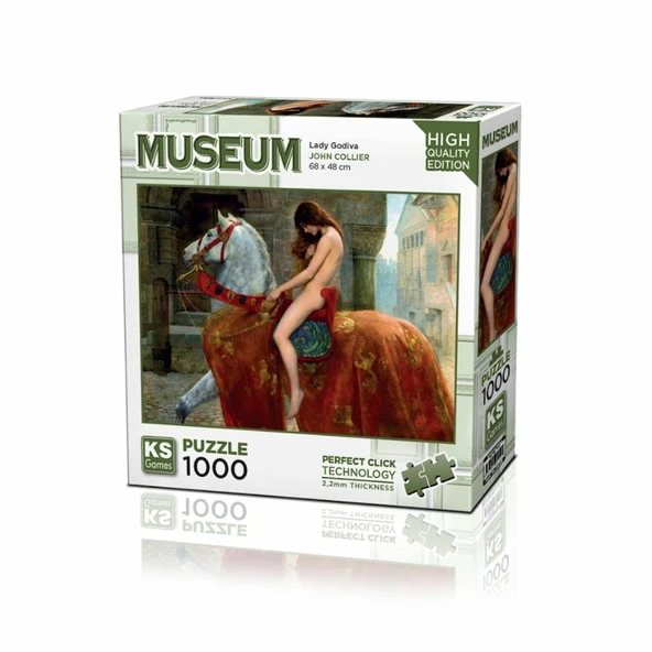 PARAPLY 20706 Lady Godiva 1000 Parça Puzzle -KS Puzzle Kız Erkek Çocuk Oyuncak Eğitici Oyuncaklar ürün görseli 1