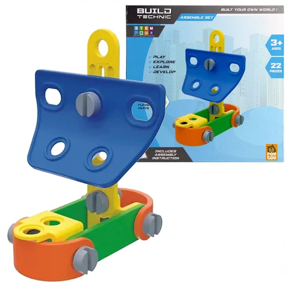 PARAPLY Build Technic Yap Boz Araçlar 4100101-2 Kız Erkek Çocuk Oyuncak Eğitici Oyuncaklar ürün görseli 1