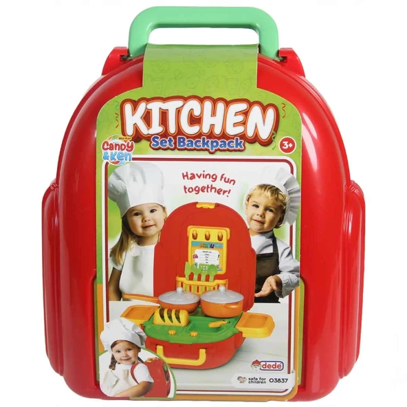 PARAPLY Candy & Ken Mutfak Seti Sırt Çantası Kız Erkek Çocuk Oyuncak Eğitici Oyuncaklar ürün görseli 1