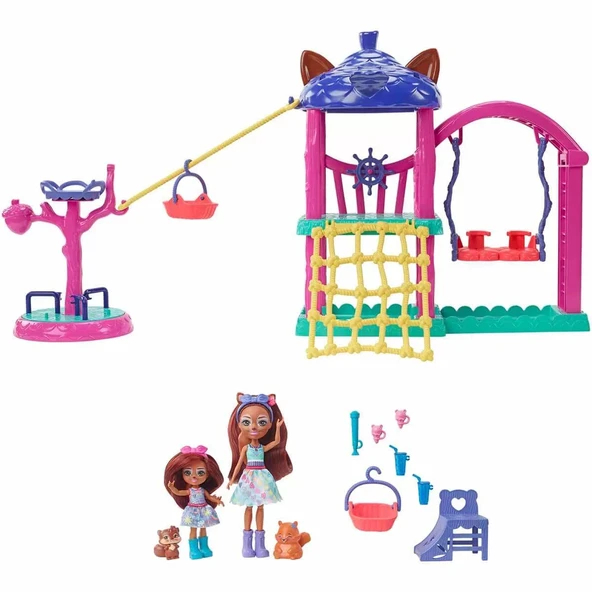 PARAPLY Enchantimals Oyun Parkı Seti HHC16 Kız Erkek Çocuk Oyuncak Eğitici Oyuncaklar ürün görseli 1
