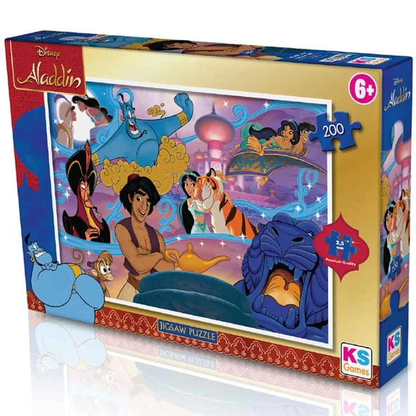 PARAPLY KS Aladdin Puzzle 200 Parça Kız Erkek Çocuk Oyuncak Eğitici Oyuncaklar ürün görseli 1