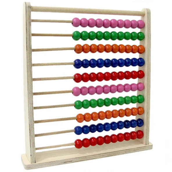 PARAPLY Playwood Eğitici Büyük Ahşap Abaküs Kız Erkek Çocuk Oyuncak Eğitici Oyuncaklar ürün görseli 1