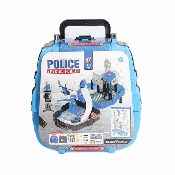 PARAPLY BP-622 Çantada Polis Oyun Seti Kız Erkek Çocuk Oyuncak Eğitici Oyuncaklar ürün görseli 1