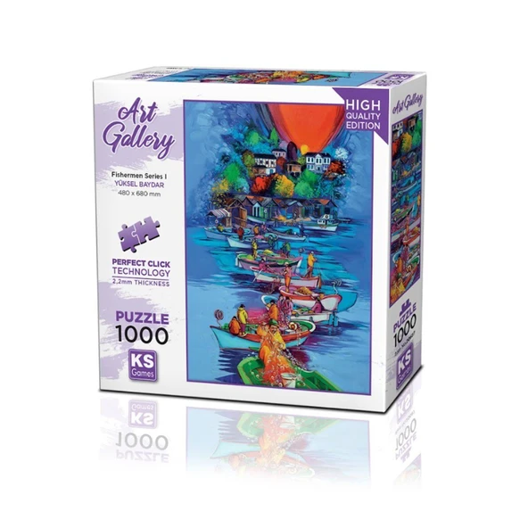 PARAPLY 20687 Fishermen Series I 1000 Parça Puzzle -KSPuzzle Kız Erkek Çocuk Oyuncak Eğitici Oyuncaklar ürün görseli 1