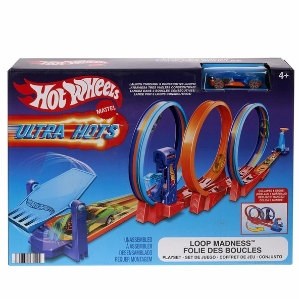 PARAPLY HPX93 Hot Wheels Ultra Hots Çılgın Çember Yarışı Seti Kız Erkek Çocuk Oyuncak Eğitici Oyuncaklar ürün görseli 1