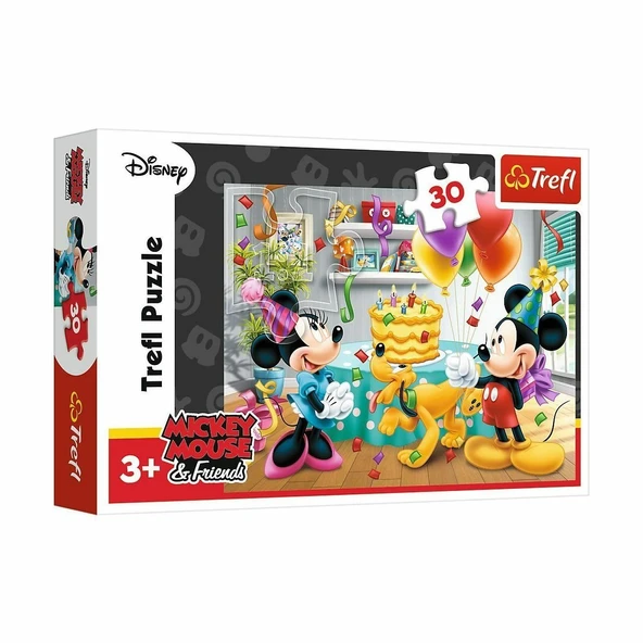 PARAPLY 18211 Disney Mickey Mouse 30 Parça Puzzle Kız Erkek Çocuk Oyuncak Eğitici Oyuncaklar ürün görseli 1