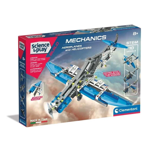 PARAPLY 75028TR Mekanik Laboratuvarı - Uçaklar ve Helikopterler Kız Erkek Çocuk Oyuncak Eğitici Oyuncaklar ürün görseli 1