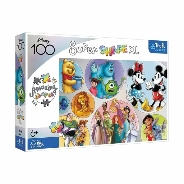 PARAPLY PUZZLE-50033  Disney in 160 Parça XL -Vardem Kız Erkek Çocuk Oyuncak Eğitici Oyuncaklar ürün görseli 1