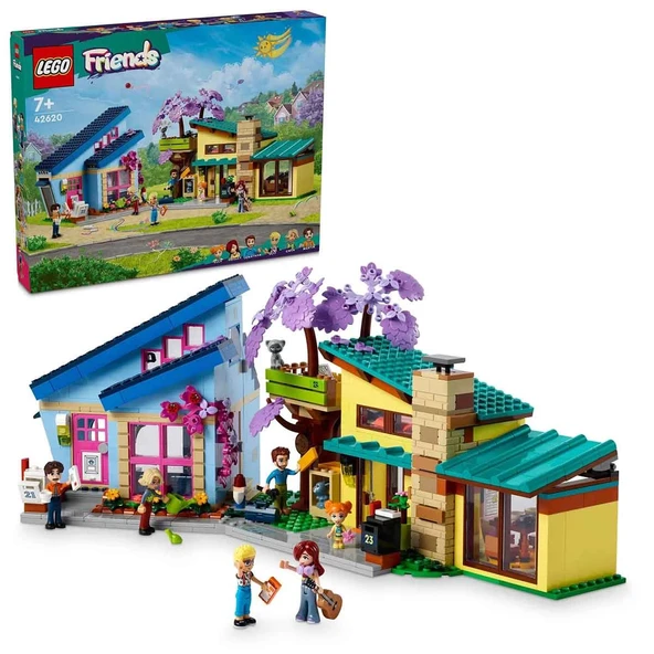PARAPLY LEGO Friends Olly ve Paisley'nin Aile Evleri 42620 Kız Erkek Çocuk Oyuncak Eğitici Oyuncaklar ürün görseli 1