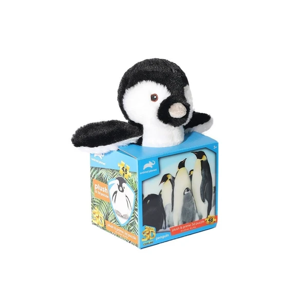 PARAPLY PRM 15809 Prime 3D Penguen Peluş ve Selfie 48 Parça Puzzle Kız Erkek Çocuk Oyuncak Eğitici Oyuncakla ürün görseli 1