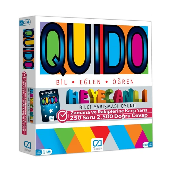 PARAPLY 078 CAOYN-5046 Quido Board Game -CA Games Kız Erkek Çocuk Oyuncak Eğitici Oyuncaklar ürün görseli 1