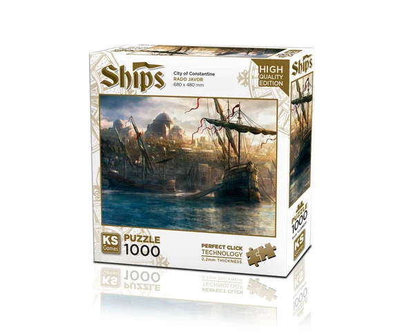 PARAPLY KS Puzzle 1000 Parça Ships Once Upon a Time in İstanbul Kız Erkek Çocuk Oyuncak Eğitici Oyuncaklar ürün görseli 1
