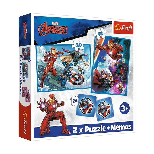 PARAPLY PUZZLE-93333 2W1 Marvel The Avengers Çocuk Puzzle Kız Erkek Çocuk Oyuncak Eğitici Oyuncaklar ürün görseli 1