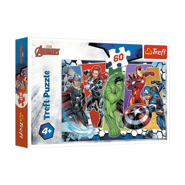 PARAPLY PUZZLE-17357 Marvel The Avengers 60 Parça Puzzle Kız Erkek Çocuk Oyuncak Eğitici Oyuncaklar ürün görseli 1