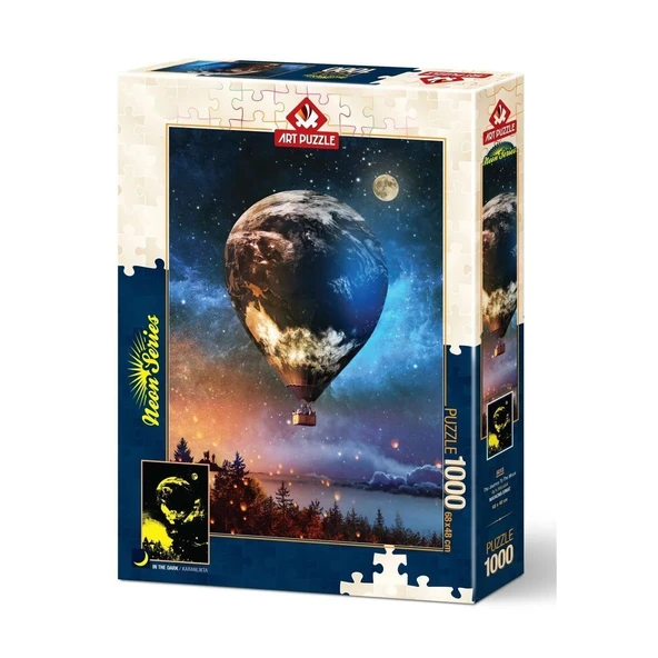 PARAPLY 5013 Ay'a Yolculuk 1000 Parça NEON Puzzle Kız Erkek Çocuk Oyuncak Eğitici Oyuncaklar ürün görseli 1