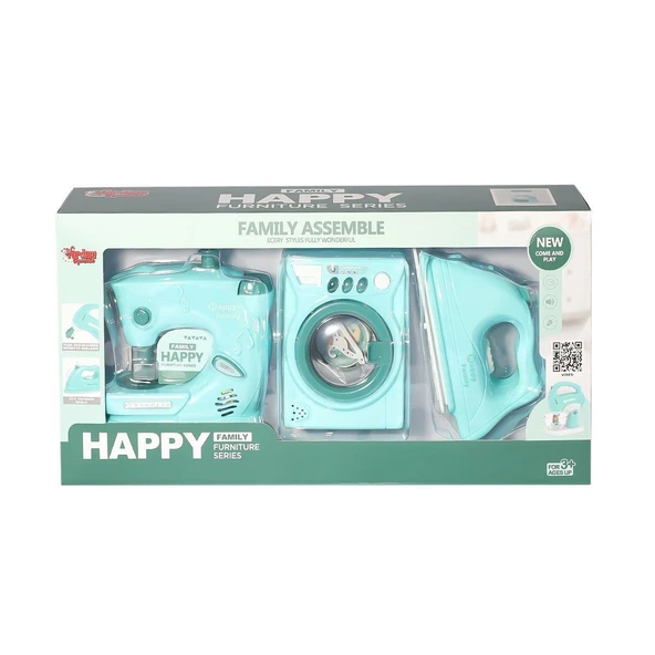 PARAPLY LS8294Q-42Q-35Q 3'lü Küçük Ev Aletleri -Vardem Kız Erkek Çocuk Oyuncak Eğitici Oyuncaklar ürün görseli 1