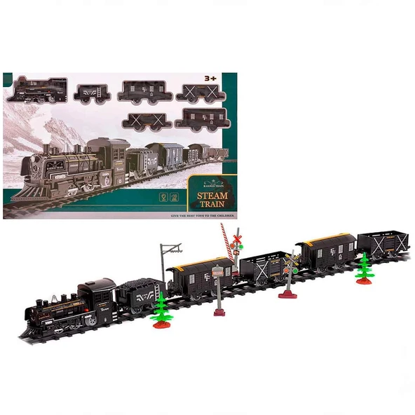 PARAPLY Classic Steam Pilli Tren Seti 40 Parça 1603C Kız Erkek Çocuk Oyuncak Eğitici Oyuncaklar ürün görseli 1