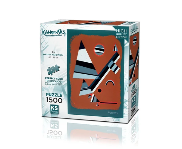 PARAPLY KS Puzzle 1500 Parça Kandinsky Gris Kız Erkek Çocuk Oyuncak Eğitici Oyuncaklar ürün görseli 1